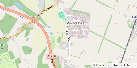 Map of Rackheath Industrial Estate, Rackheath Norwich