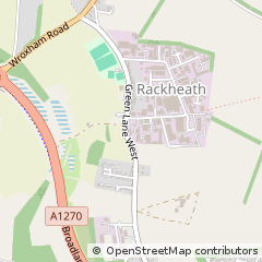 Map of Rackheath Industrial Estate, Rackheath Norwich