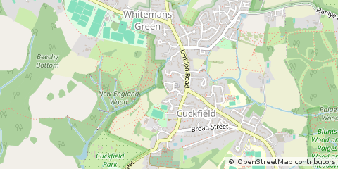 Map of Haywards Heath, Surrey