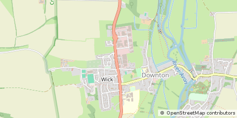 Map of Downton, Wilts