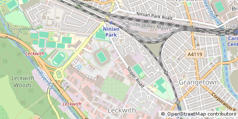 Map of Cardiff