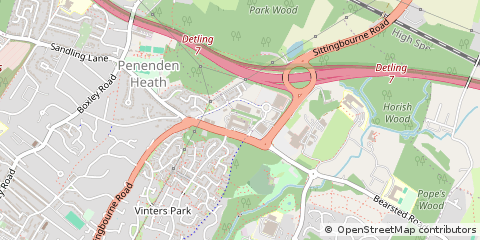 Map of Maidstone, Kent