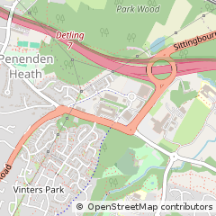 Map of Maidstone, Kent