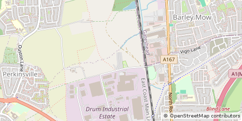 Map of Chester LE Street, County Durham