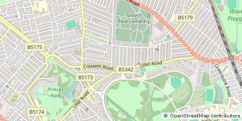 Map of Liverpool, Merseyside
