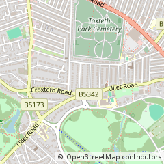 Map of Liverpool, Merseyside