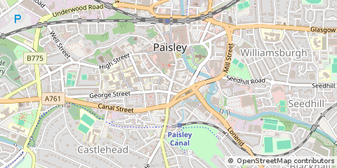 Map of Paisley