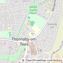 Map of Stockton-on-Tees, Cleveland