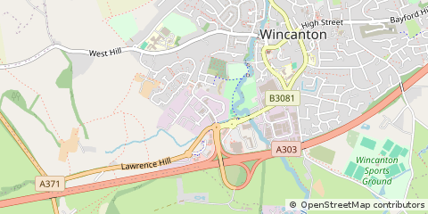 Map of Wincanton, Somerset