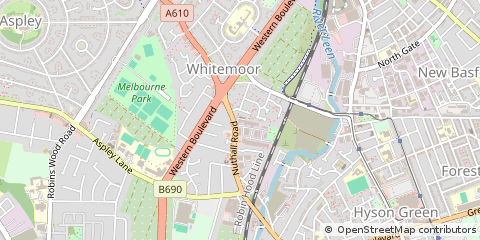 Map of Nottingham
