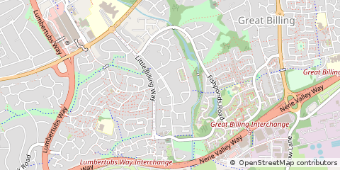 Map of Northampton, Northamptonshire