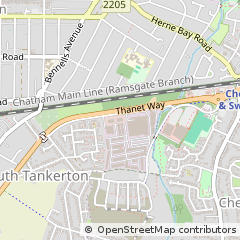 Map of Whitstable, Kent