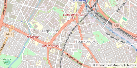 Map of Birmingham