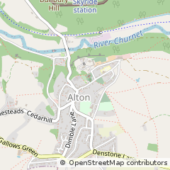 Map of Alton, Staffordshire
