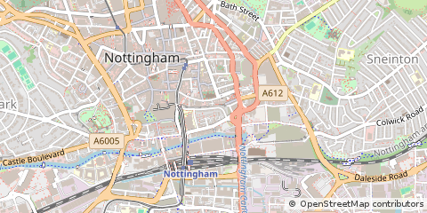 Map of Nottingham