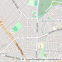 Map of Southampton, Hampshire