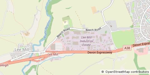 Map of Ivybridge, Devon
