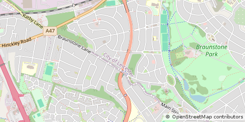 Map of Leicester
