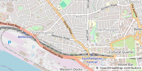 Map of Southampton