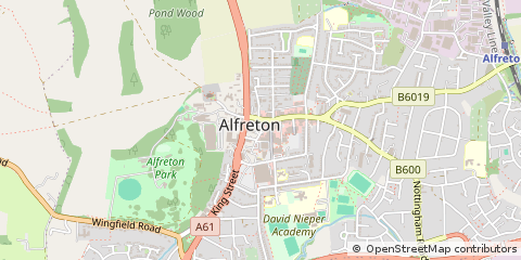 Map of Alfreton