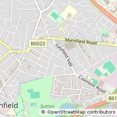Map of Sutton-in-Ashfield