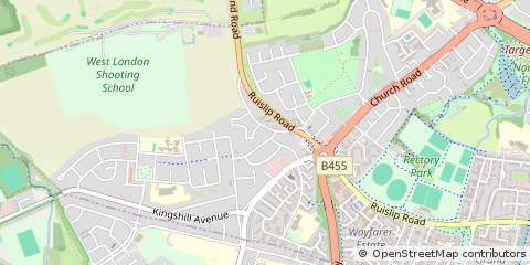 Map of Northolt, Middx