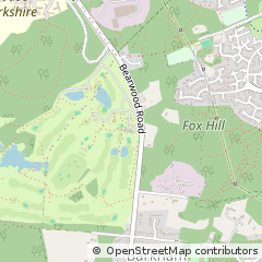 Map of Wokingham, Berkshire