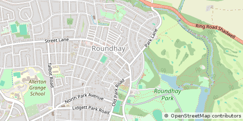 Map of Leeds, West Yorkshire