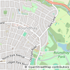 Map of Leeds, West Yorkshire