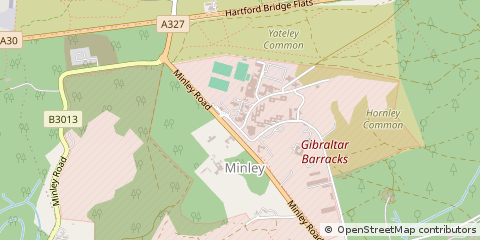Map of Camberley, Surrey