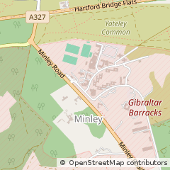 Map of Camberley, Surrey