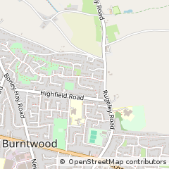 Map of Burntwood, Staffordshire