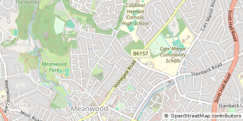 Map of Leeds, West Yorkshire
