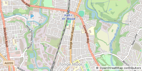 Map of Bolton, Lancashire