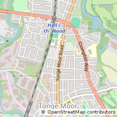 Map of Bolton, Lancashire