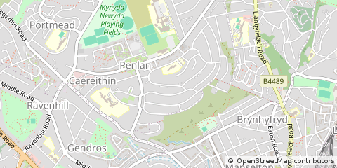 Map of Swansea