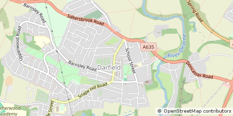 Map of Barnsley