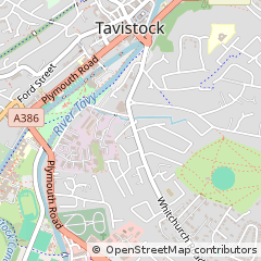 Map of Tavistock, Devon