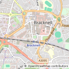 Map of Bracknell, Berkshire