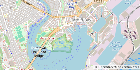Map of Cardiff, Carmarthenshire