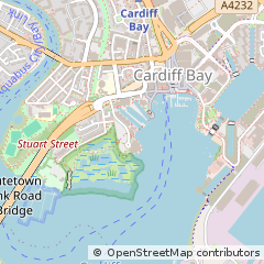 Map of Cardiff, Carmarthenshire
