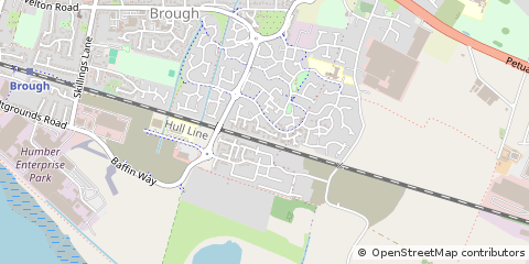 Map of Brough, East Yorkshire