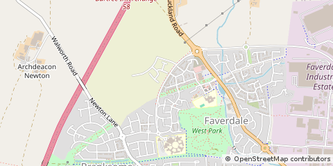 Map of Darlington
