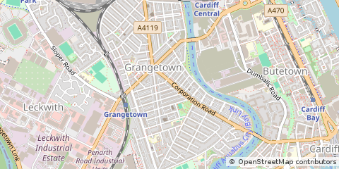 Map of Cardiff