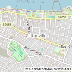 Map of Cliftonville, Kent