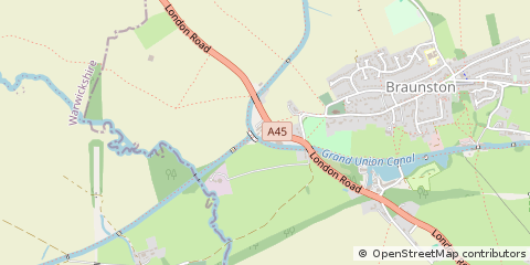 Map of Daventry, Northamptonshire
