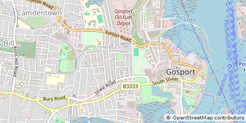 Map of Gosport, Hampshire