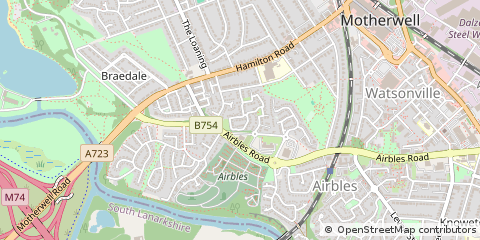 Map of Motherwell