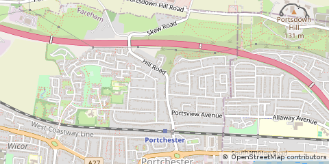 Map of Fareham, Hampshire