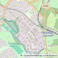 Map of Mitcham, Surrey